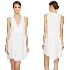 Aritzia Wilfred Crepe Silk Vignette V Neck Dress Size 2